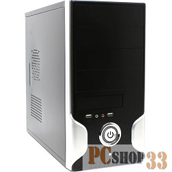 Корпус Minitower Exegate MA-363 <Black-Silver, БП CP500, 80mm, mATX, 3*SATA, USB, Audio>