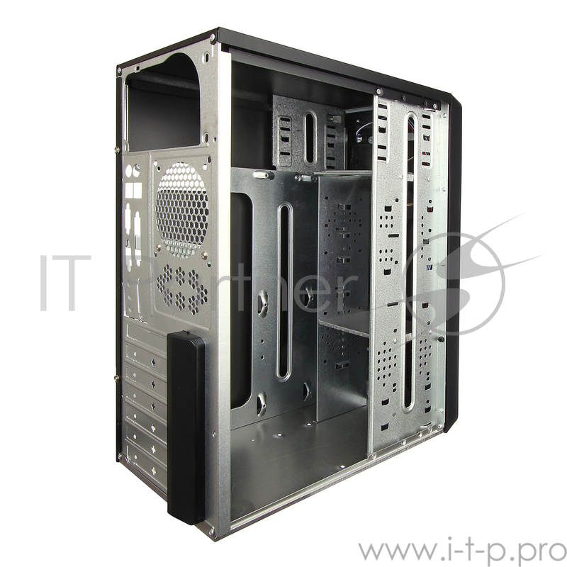 Корпус Miditower Exegate AA-323 <Black, БП AA500, 80mm, ATX, 2*SATA, USB, Audio>
