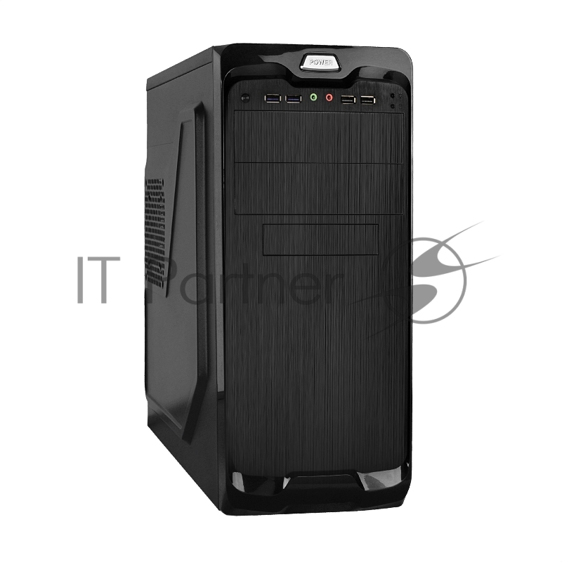 Корпус Miditower Exegate UN-604 Black, ATX, <UN500, 120mm> 2*USB+2*USB3.0, Audio
