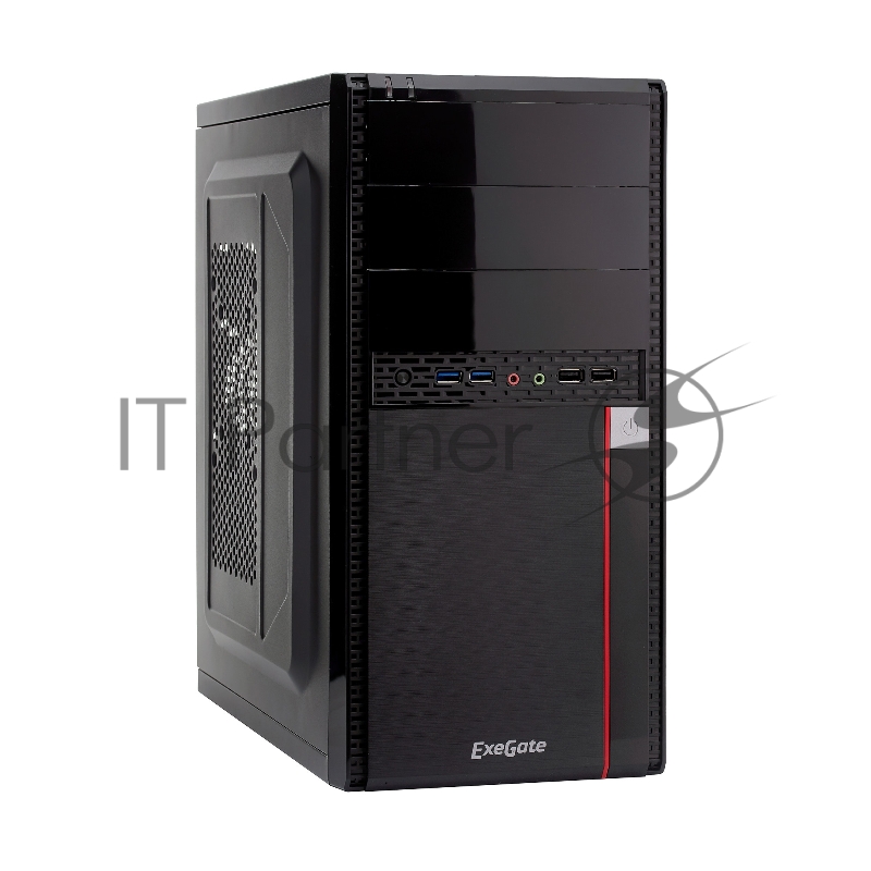 Корпус Minitower Exegate MA-371X Black, mATX <UN600, 120mm> 2*USB+2*USB3.0, Audio
