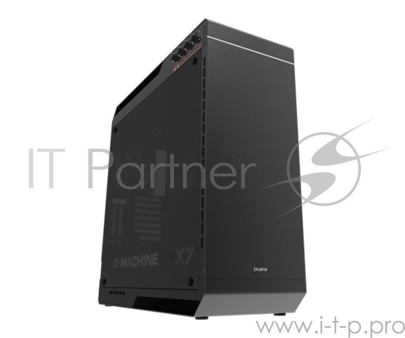 Корпус ZALMAN Z-MACHINE X7, без БП, большое боковое окно, черный, ATX, Full Tower