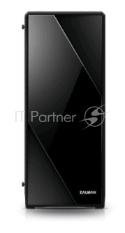 Корпус ZALMAN S1, без БП, большое боковое окно, черный, ATX