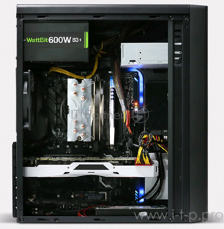 Корпус ZALMAN T6, без БП, черный, mATX