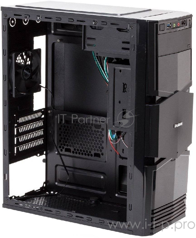 Корпус ZALMAN ZM-T3 (2xUSB, 2xAudio, 0.5 мм, microATX, без БП)
