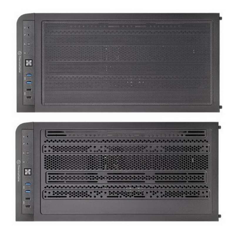 Корпус CA-1H8-00M1WN-01 View 31 TG RGB/Black/Win/SGCC/Tempered Glass x 2 (7832)