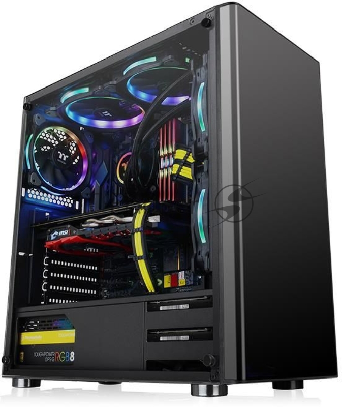 Корпус Thermaltake V200 TG (CA-1K8-00M1WN-00) ATX / win / black / no PSU / Tempered Glass