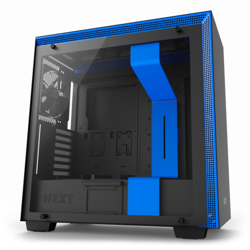 Компьютерный корпус H700 Black Blue CA-H700B-BL без блока питания форм-фактор ATX, mATX, EATX, Mini-ITX спереди: USB x4, наушн., микр. материал: сталь габариты: 230x516x494 мм вес 12.27 кг