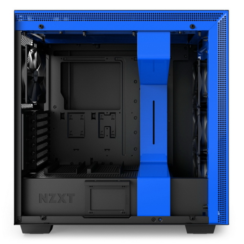Компьютерный корпус H700 Black Blue CA-H700B-BL без блока питания форм-фактор ATX, mATX, EATX, Mini-ITX спереди: USB x4, наушн., микр. материал: сталь габариты: 230x516x494 мм вес 12.27 кг