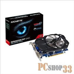 Видеокарта Gigabyte PCI-E GV-R724OC-2GI AMD Radeon R7 240 2048Mb 128bit DDR3 780/1800/HDMIx1/CRTx1/HDCP Ret