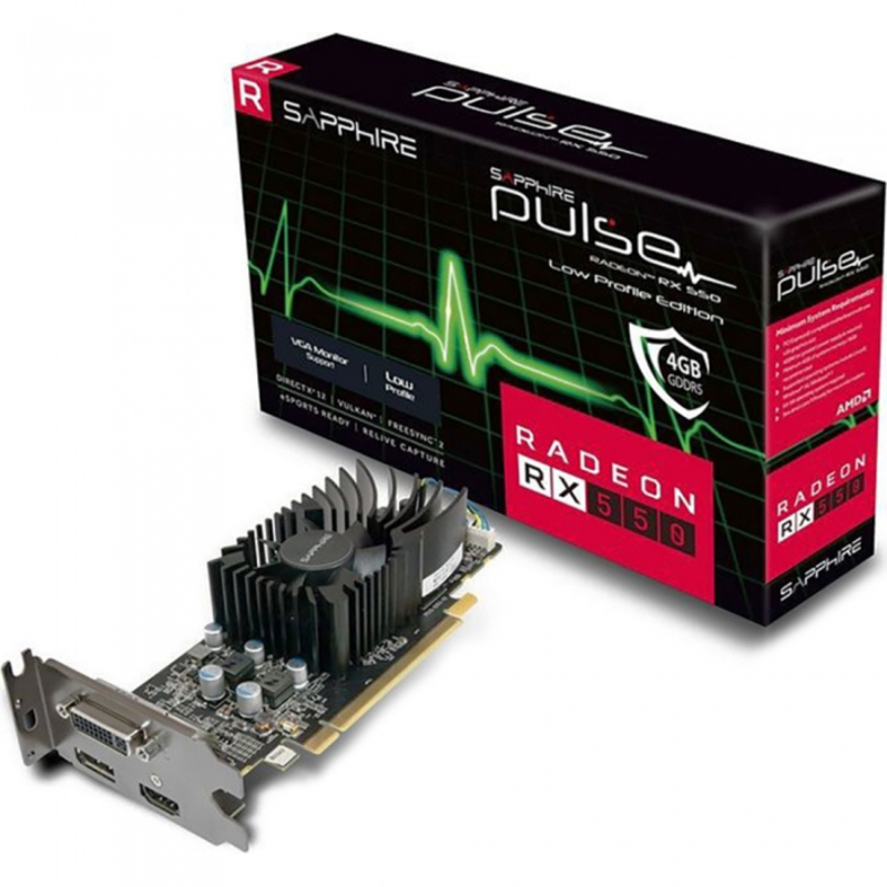 Видеокарта Sapphire RX 550 4G 11268-09-20G ,RTL{20}