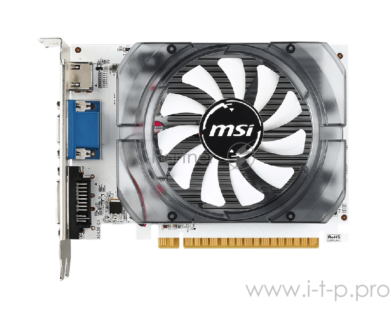 Видеокарта MSI PCI-E N730-4GD3V2 nVidia GeForce GT 730 4096Mb 128bit DDR3 700/1000 DVIx1/HDMIx1/CRTx1/HDCP Ret