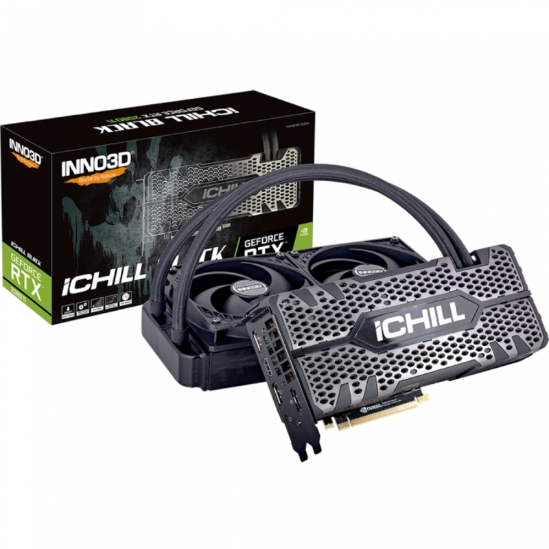 RTX 2080 TI ICHILL BLACK 11GB (1695Mhz / 14.0Gbps) / 11GB GDDR6 / 352-bit / DP+DP+DP+HDMI+USB-C / VGA0004 / (C208TB-11D6X-11500004) RTL (608)