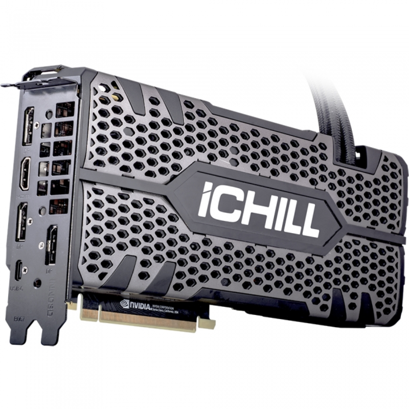 RTX 2080 TI ICHILL BLACK 11GB (1695Mhz / 14.0Gbps) / 11GB GDDR6 / 352-bit / DP+DP+DP+HDMI+USB-C / VGA0004 / (C208TB-11D6X-11500004) RTL (608)