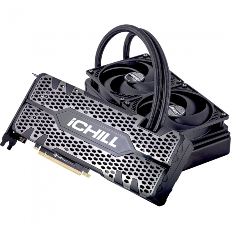 RTX 2080 TI ICHILL BLACK 11GB (1695Mhz / 14.0Gbps) / 11GB GDDR6 / 352-bit / DP+DP+DP+HDMI+USB-C / VGA0004 / (C208TB-11D6X-11500004) RTL (608)