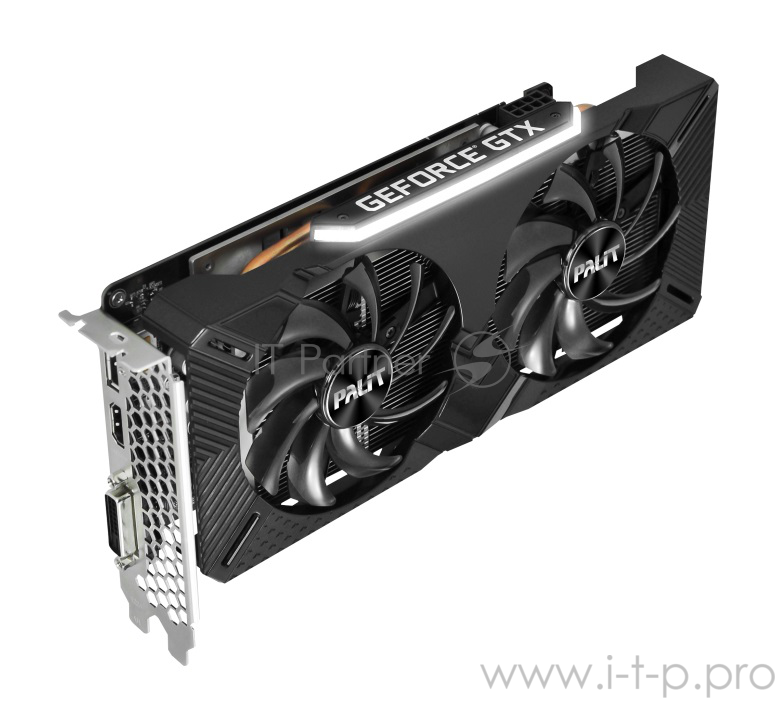 Видеокарта Palit PCI-E PA-GTX1660 DUAL 6G nVidia GeForce GTX 1660 6144Mb 192bit GDDR5 1530/8000 DVIx1/HDMIx1/DPx1/HDCP Ret