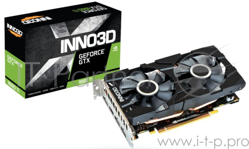GTX 1660 TI TWIN X2 (1770Mhz / 12.0Gbps) / 6GB GDDR6 / 192-bit / DP x3 + HDMI / VA15 / D18Z6710 (N166T2-06D6-1710VA15) (626) , RTL {10}