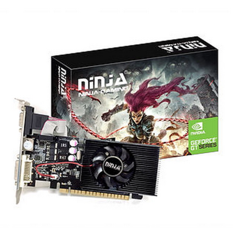 Ninja NK71NP023F, GT710 PCIE (192SP) 2G 64BIT DDR3 (DVI/HDMI/CRT) {50}