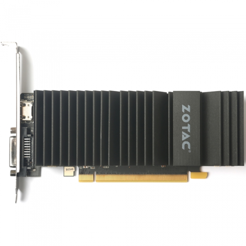 GT 1030, ZONE Edition Low Profile 2GB, 64bit, GDDR5, DVI-D/HDMI RTL {20} (ZT-P10300B-20L)