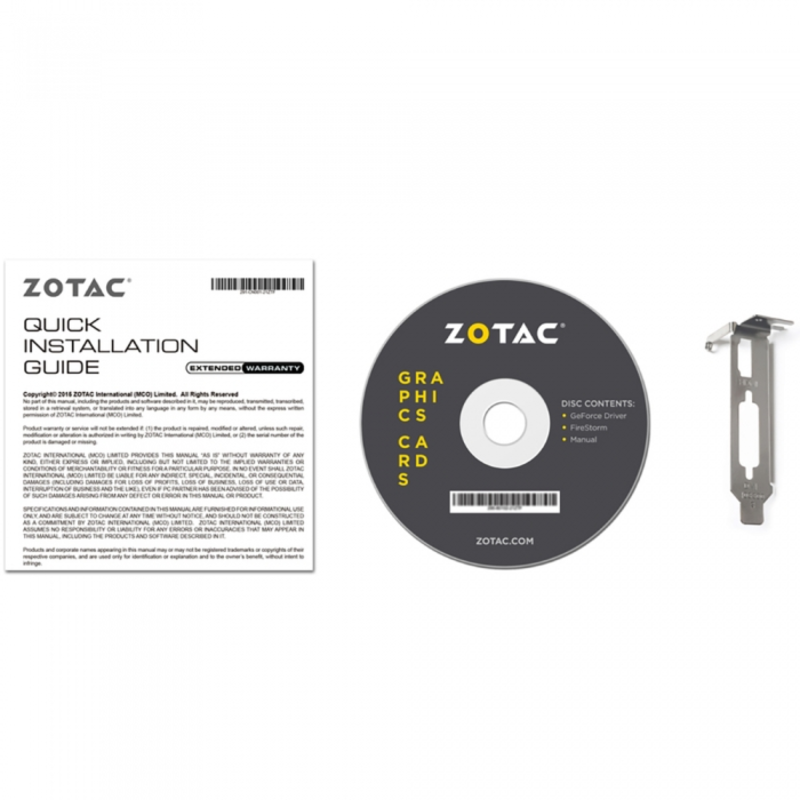 GT 1030, ZONE Edition Low Profile 2GB, 64bit, GDDR5, DVI-D/HDMI RTL {20} (ZT-P10300B-20L)