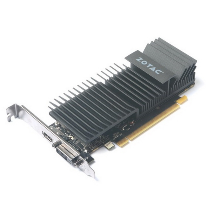 GT 1030, ZONE Edition Low Profile 2GB, 64bit, GDDR5, DVI-D/HDMI RTL {20} (ZT-P10300B-20L)