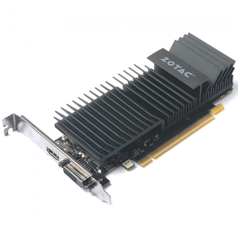 GT 1030, ZONE Edition Low Profile 2GB, 64bit, GDDR5, DVI-D/HDMI RTL {20} (ZT-P10300B-20L)