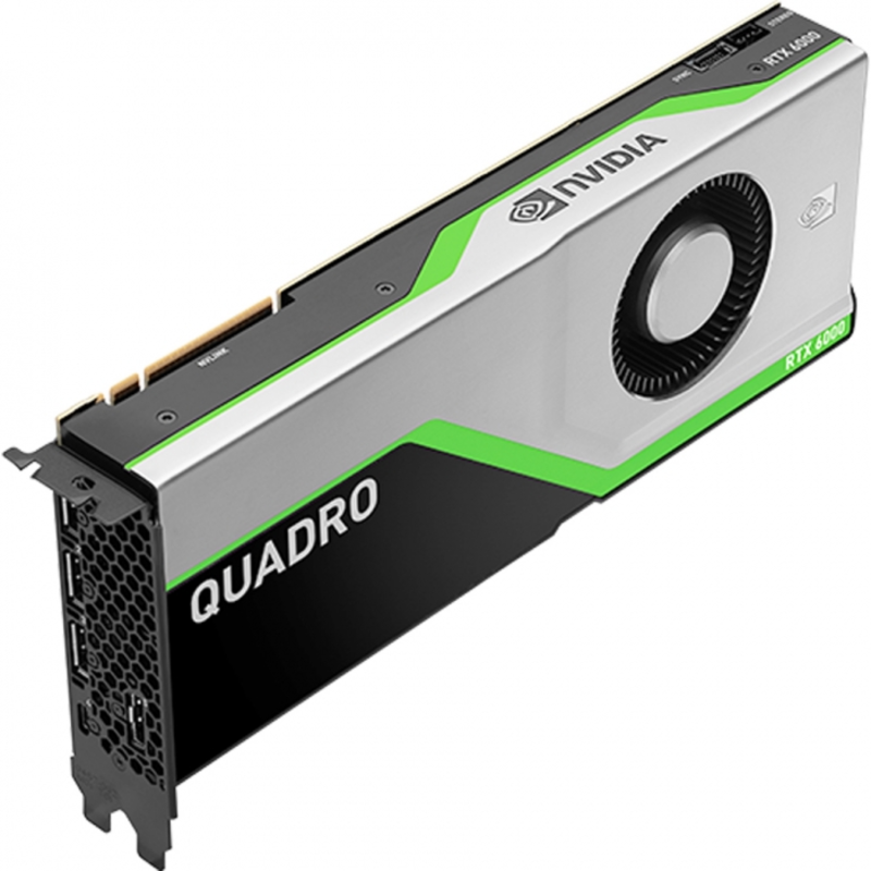 NVIDIA Quadro RTX6000 VCQRTX6000-PB PCI-Express x16 Gen 3.0 24 GB GDDR6X 384-bit, SLI , HDCP 2.2 and HDMI 2.0b support {8}