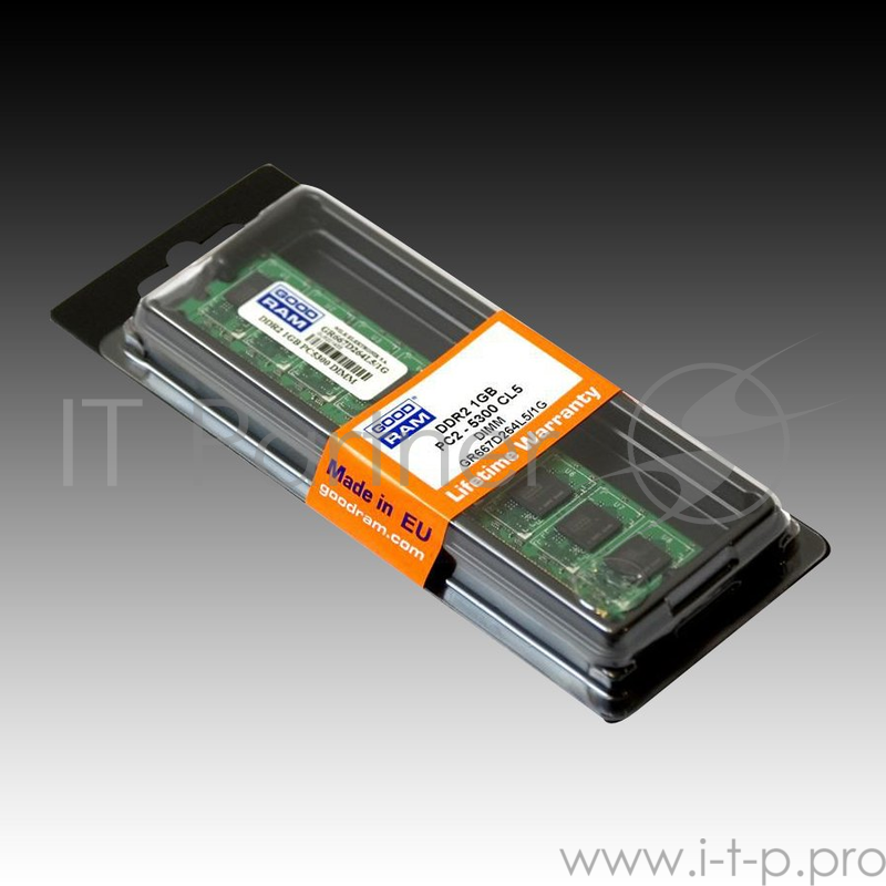 Модуль памяти GOODRAM DDR2 Non-ECC (1GB,800MHz) CL6 Retail