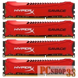 Модуль памяти Kingston DDR3 DIMM 32GB (PC3-17000) 2133MHz Kit (4 x 8GB) HX321C11SRK4/32 HyperX CL11 XMP Savage Series