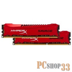 Модуль памяти Kingston DDR3 DIMM 8GB (PC3-19200) 2400MHz Kit (2 x 4GB) HX324C11SRK2/8 HyperX Savage Series