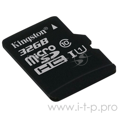 Карта памяти 32ГБ Kingston SDCS/32GB microSD HC UHS-I + адаптер