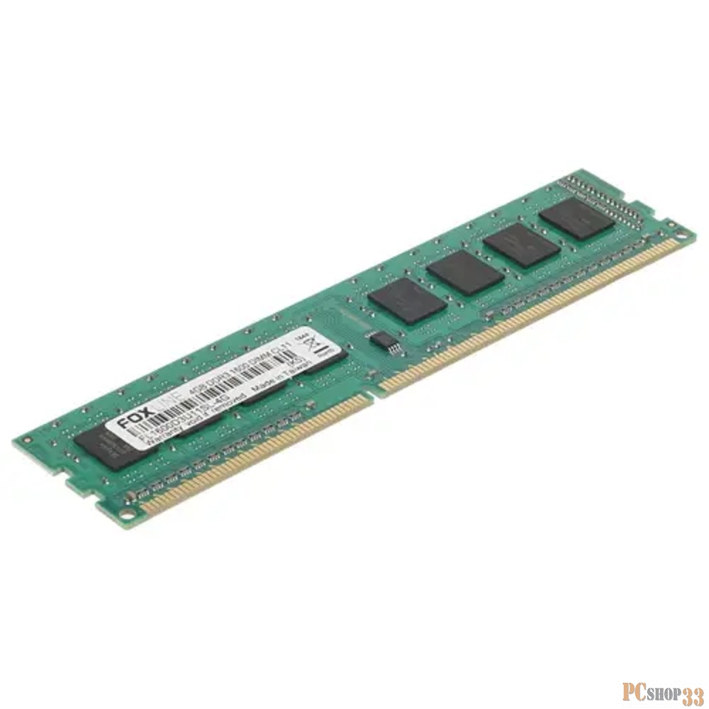 Модуль памяти Foxline DIMM 4GB 1600 DDR3 CL11 (512*8) 1.35V