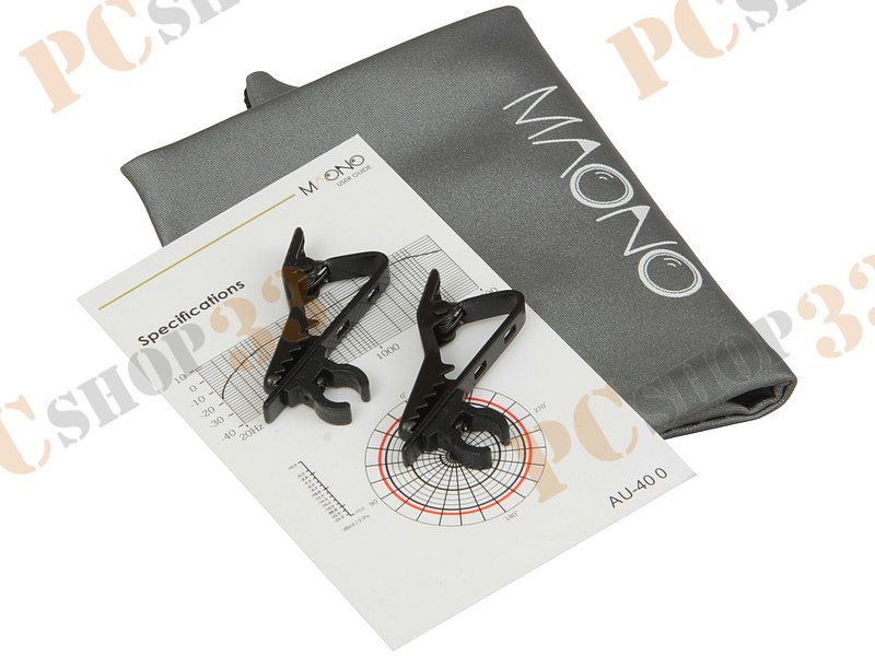 Микрофон MAONO AU-400, петличный, черный