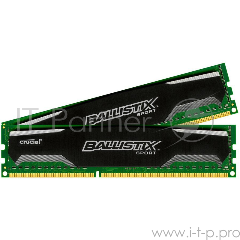 Память оперативная Crucial 16GB kit (8GBx2) DDR3 1600 MT/s (PC3-12800) CL9 @1.5V Ballistix Sport UDIMM 240pin