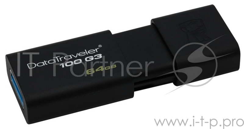 Накопитель USB flash 64ГБ Kingston DataTraveler 100 G3 DT100G3/64GB (USB3.0)