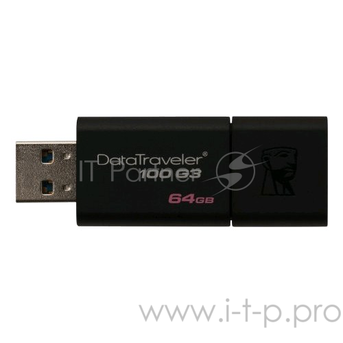 Накопитель USB flash 64ГБ Kingston DataTraveler 100 G3 DT100G3/64GB (USB3.0)