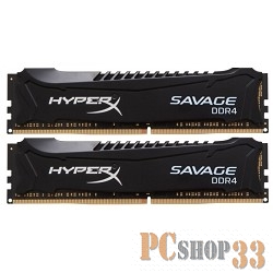 Модуль памяти Kingston 8GB 2400MHz DDR4 CL12 DIMM (Kit of 2) XMP HyperX Savage Black