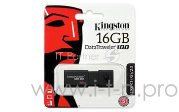 Накопитель USB flash 16ГБ Kingston DataTraveler 100 G3 DT100G3/16GB (USB3.0)