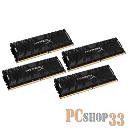 Модули памяти KINGSTON 32GB 3000MHz DDR4 CL15 DIMM (Kit of 4) XMP HyperX Predator Lifetime