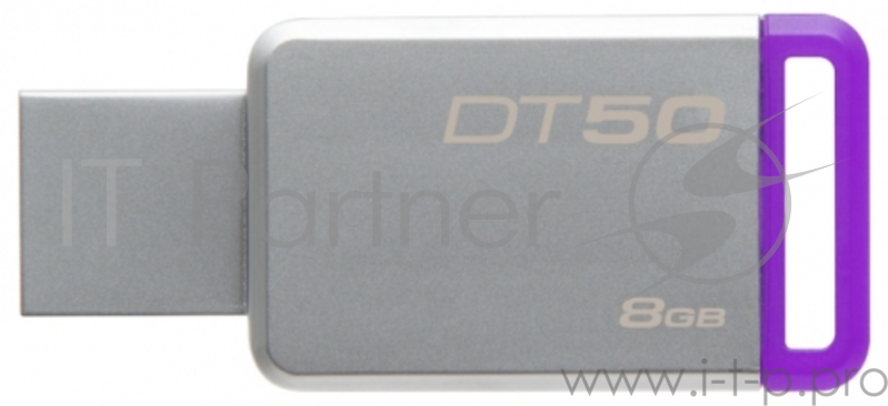 Накопитель USB flash 8ГБ Kingston DataTraveler 50 DT50/8GB, черный (USB3.1)