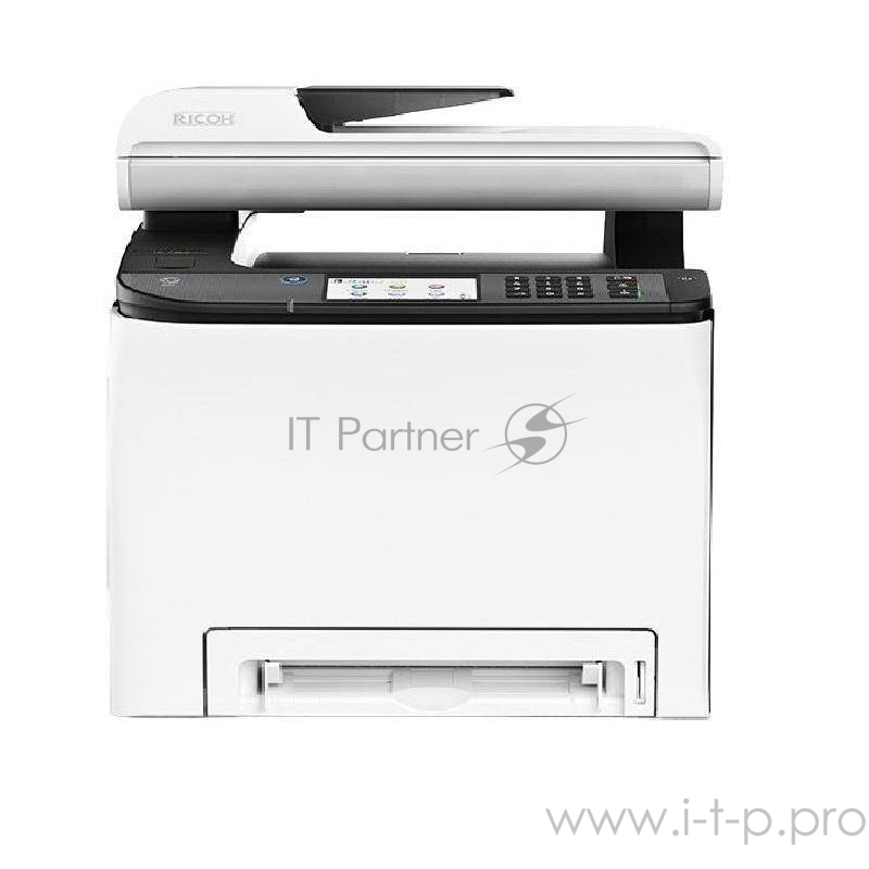 Цветное МФУ Ricoh SP C262SFNw A4, лазерный, принтер + сканер + копир + факс, ЖК, бело-черный (USB2.0, LAN, WiFi)