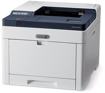 Цветной лазерный принтер Xerox Phaser 6510N A4, 1200x2400dpi, бело-синий (USB3.0, LAN)