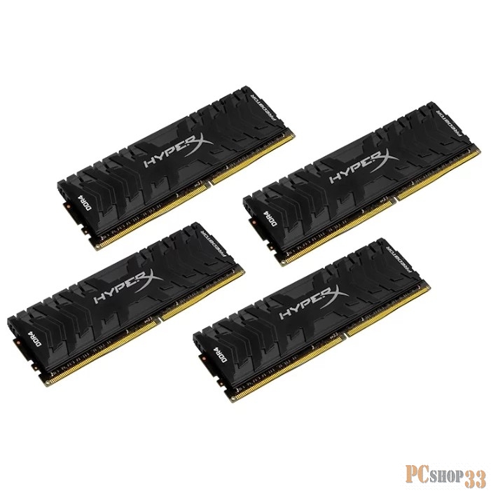 Память оперативная Kingston 16GB 3000MHz DDR4 CL15 DIMM (Kit of 4) XMP HyperX Predator