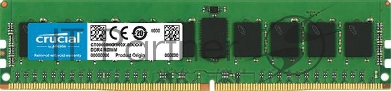 Память оперативная Crucial 8GB DDR4 2666 MT/s (PC4-21300) CL19 Dual Rank x8 ECC Registered DIMM 288pin