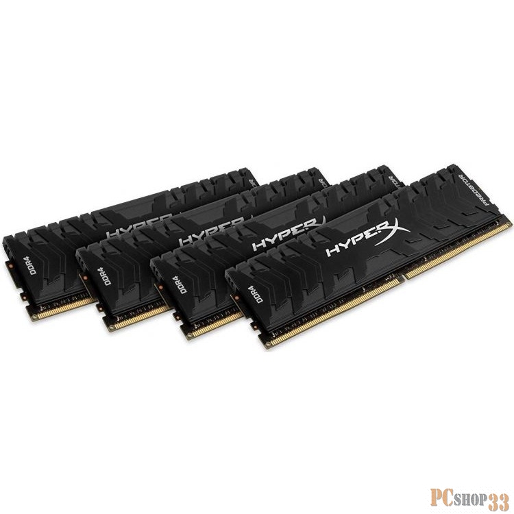 Память оперативная Kingston 32GB 2400MHz DDR4 CL12 DIMM(Kit of 4) XMP HyperX Predator