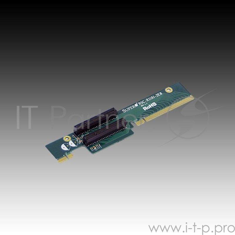 Серв. аксессуар - PCI-E Riser Card для корпусов Supermicro RSC-R1UU-2E8