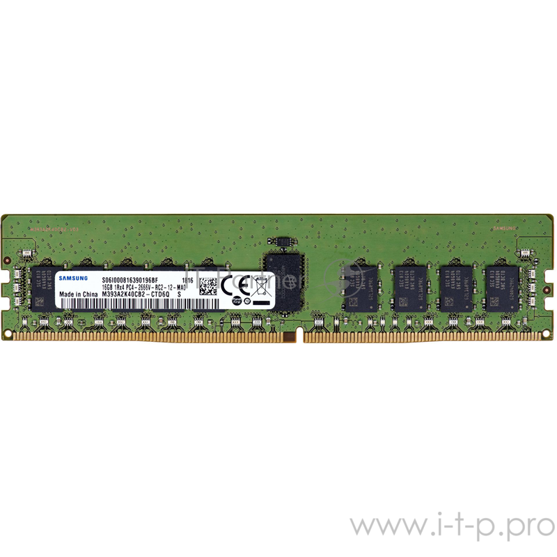 Модуль памяти Samsung Original DDR4 32GB RDIMM (PC4-21300) 2666MHz ECC Reg 1.2V (M393A4K40CB2-CTD6Q)