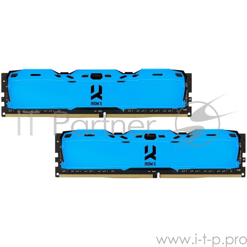 Модуль памяти GOODRAM DDR4 16GB PC4-24000 (3000MHz) 16-18-18 DUAL CHANNEL KIT IRDM X BLUE