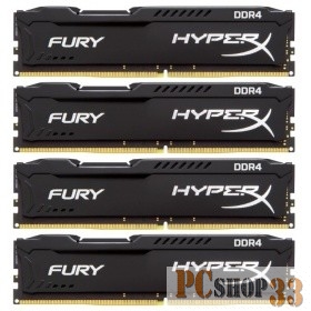 Память оперативная KINGSTON 32GB 2933MHz DDR4 CL17 DIMM (Kit of 4) 1Rx8 HyperX FURY Black