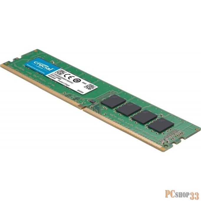 Память оперативная Crucial 16GB Kit (8GBx2) DDR4 2666 MT/s (PC4-21300) CL19 SR x8 Unbuffered DIMM 288pin