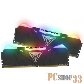 Память DDR4 16Gb 2x8GB (pc-24000) 3000MHz Patriot Viper4 Black CL15 LED RGB PVR416G300C5K
